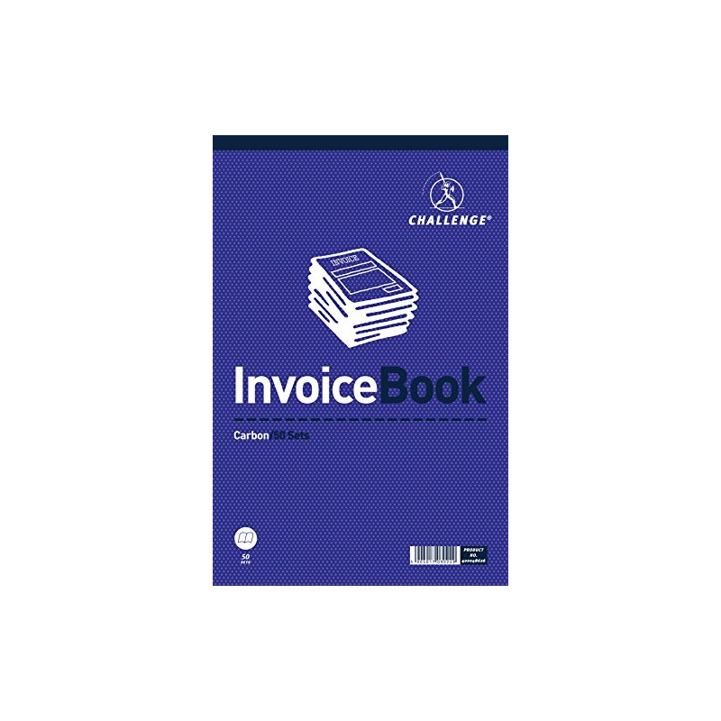 Challenge Large Duplicate Invoice Book, Carbon without Vat, 50 Pages,