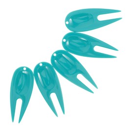 Sosoport 5pcs Portable Golfer Divot Repair Tool Durable Lawn Repair Forks Lightweight Plastic Accessories Essential for Golf Lovers and Course Maintenance