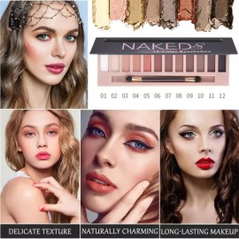 Sangse Jeongbo Chamjo Sulily 2Pcs 12가지 색상 메이크업 누드 컬러 아이섀도우 팔레트 키트 Sulily 2Pcs 12 Colors Makeup Nude Color Eyeshadow Palette Kit
