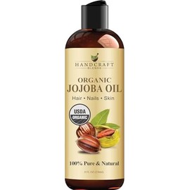 Handcraft Blends Usda Aceite de Jojoba Orgánico - 8 FlOz - Puro y Natural - Aceite de Grado Premium para Rostro, Cuerpo y Cabello - Aceite