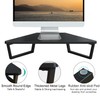 TEAMIX 26 inch Triangle Monitor Stand Riser, Desktop Corner Shelf