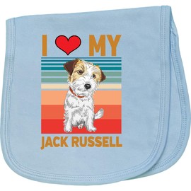 inktastic Jack Russell Dog Lover Baby Burp Cloth Light Blue 3debd