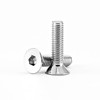 M3-0.5 x 10mm Flat Head Hex Socket Cap Screws Countersunk