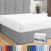 Pizuna Pure Combed Cotton European Single Fitted Sheet White, 600