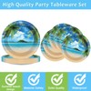 96Pcs Beach Party Plates and Napkins for Summer Tropical Birthday