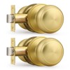 Probrico Interior Door Knob for Hallway, Gold Door Knobs Closet