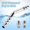 Metal Enema Handheld Shower, Shower Enema 3 Heads Nozzle System