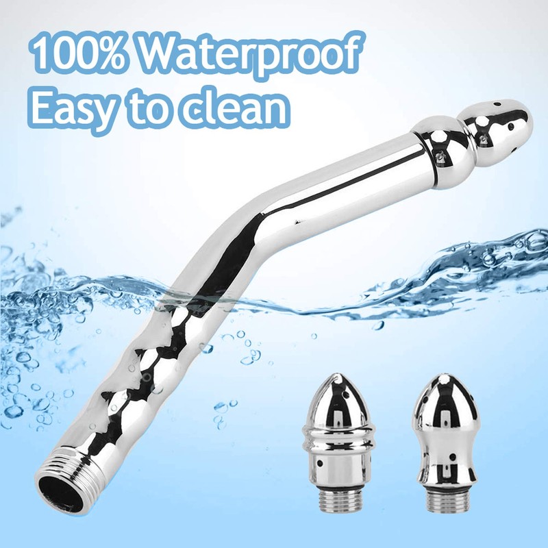 Metal Enema Handheld Shower, Shower Enema 3 Heads Nozzle System
