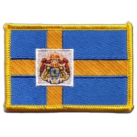 Flags Sweden Royal Flag Patch Flag FRITZE® + Free Sticker