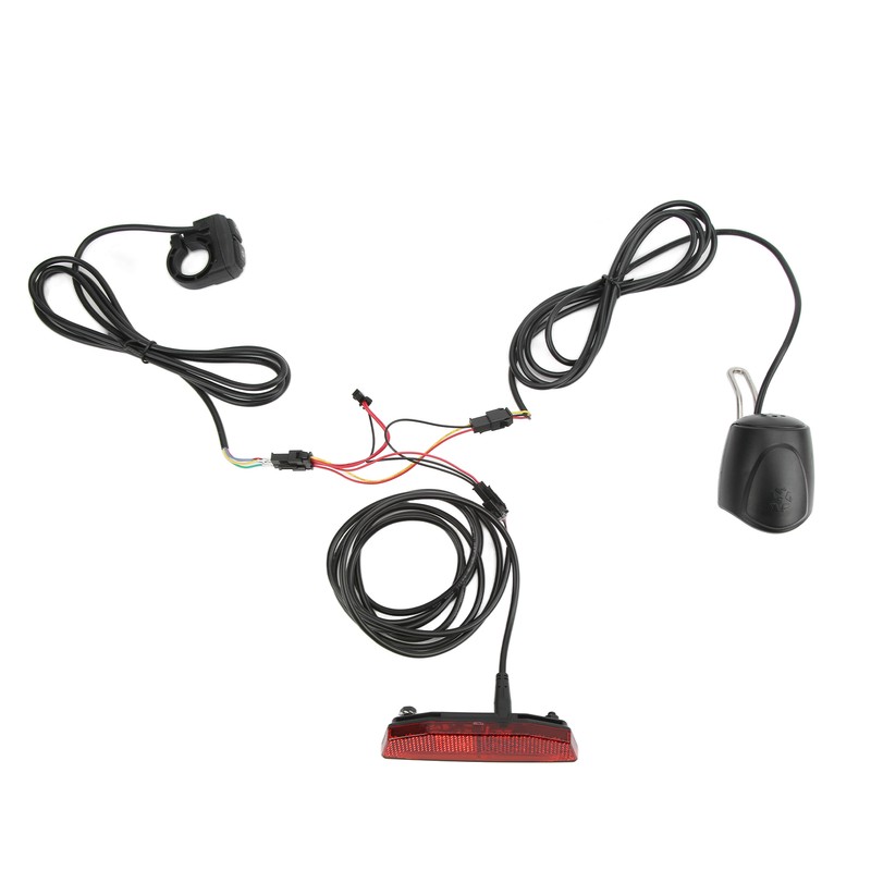 Electric Bike Headlight Tail Light Sets Double Switch ABS 4