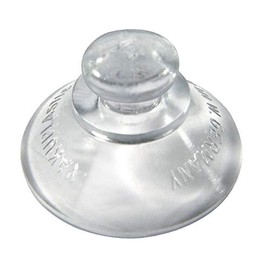 VELOFLEX 3500010 Suction Cups, Suction Cup, Diameter 20 mm, Transparent, Pack of 10