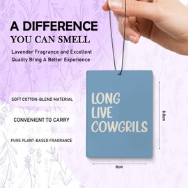 Dilemat Coastal Cowgirl Air Freshener for Car,Coastal Cowgirl Air Freshener Hanging 3 Pcs for Cars Closet Drawer Books Bathroom,Ocean Beach Car Mirror Decor Accessories for Women