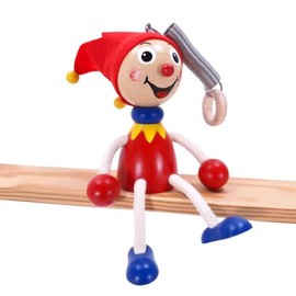 Schwingfigur Kasper Narr – Handgefertigte Dekoration aus Holz