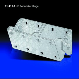 Dock Edge Floating Dock Heavy Duty Connector Hindge, Galvanized, Grey, 13" x 5-1/4" x 4-3/4"