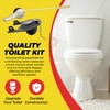 Qualihome Front Mount Brushed Nickel Toilet Handle Replacement Kit with