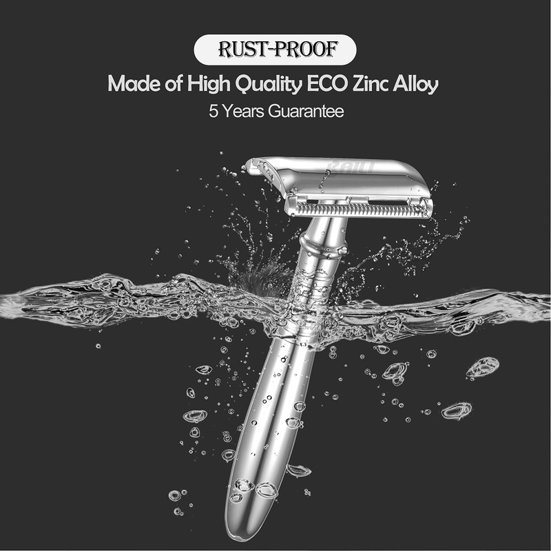 BAILI BD191C Double Sided Safety Razor Rustproof Reusable Manual Safety