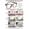 MARE AZZURO Lightweight Progressive Multifocus Reading Glasses Blue Light Blocking