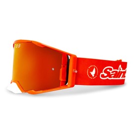 Saints of Speed Anthem Dirt Bike Goggles – Motorcycle Goggles for Motocross, MX, MTB, SXS, Fog & Scratch-Defying, UV Defense, Interchangeable Lenses (Spark)
