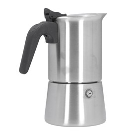 Mixpressos 304 Stainless Steel Stovetop Coffee Percolator, Percolator Coffee Pot Stainless Steel Camping Makers, Stovetop Pot for Brewing Heating Water Milk, Multifunctional (300ML)