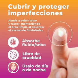 PatchRx Parches para Acné en La Cara (120 Unidades) Parches Hidrocoloides Transparentes, Parches para Granos, Parches para Espinillas, Parches Faciale