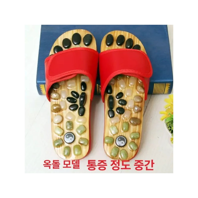 Sorbear 소르베어 신예은지압슬리퍼 발건강 실내화 사무실 [페블레드] Sorbear Shin Ye-eun