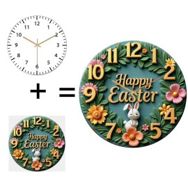12 Inch Round Wall Clock that Helps Organize Your Day with Clear, Elegant Readabilitysheet size: 12 in, color: White