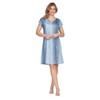 e.Femme® Erika 786 Women's Beach Dress, Blue/print