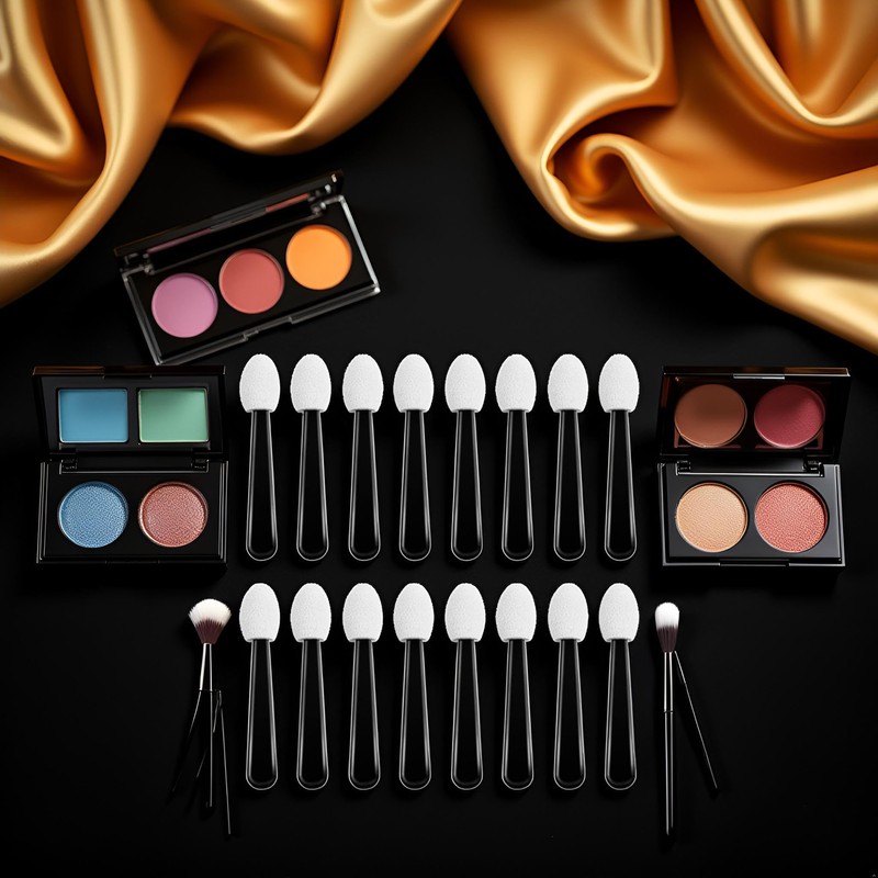 100Pcs Small Eyeshadow Applicators Eye Shadow Sponge Applicator Sticks Eye