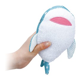 Libuhato 97826-62 Body Sponge Lilabus Jinbee Shark Jinbee-san (Total Length: Approx. 6.3 inches (16 cm), Bath, Bath Goods