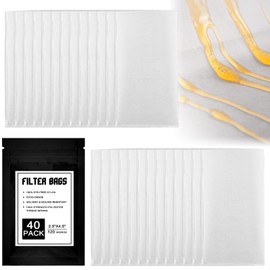 120 Micron Food Grade Nylon Tea Filter Bags 2.5"x4.5" Pressable Rosin, Filter Tea 40 Pack