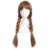 MapofBeauty Long Braid Cosplay Costume Anime Wig (Light Brown)