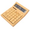Bamboo Calculator Solar Powered Battery Powered Eco Friendly Function Calculator