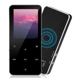 144GB MP3 Player - Music Player with Bluetooth 5.2 HiFi Sound Shuffle Single Loop FM Radio Built-in HD Speaker Voice Recorder Mini Design Ideal for Sport