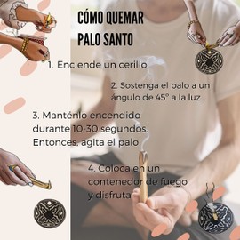 Grupo Gadmi 100 gr. de Palo Santo 8 a 12 Piezas Incluye Gratis Corcho DE Palo Santo 4 Piezas Varilla de Incienso de Madera Sagrada para Meditación, Chakras, Alivio del Estrés, Limpias. Incienso