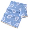 sense gnosis Blue Paisley Pattren Jacquard Hand Towels 100% Cotton