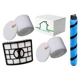 2+1 Filter Kit & Soft Brushroll Compatible with Shark Vertex DuoClean PowerFins Powered Lift-Away Upright Vacuum Cleaner with Self-Cleaning Brushroll AZ1500WM - APEX DuoClean Powered Lift-Away AZ1501