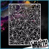 Wraith SprayWorks Spiderweb Background #1 - Reusable Airbrush Stencil Template