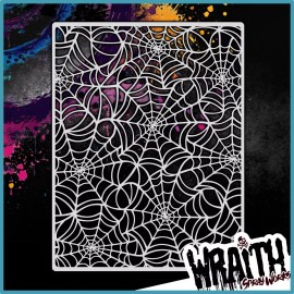 Wraith SprayWorks Spiderweb Background #1 - Reusable Airbrush Stencil Template