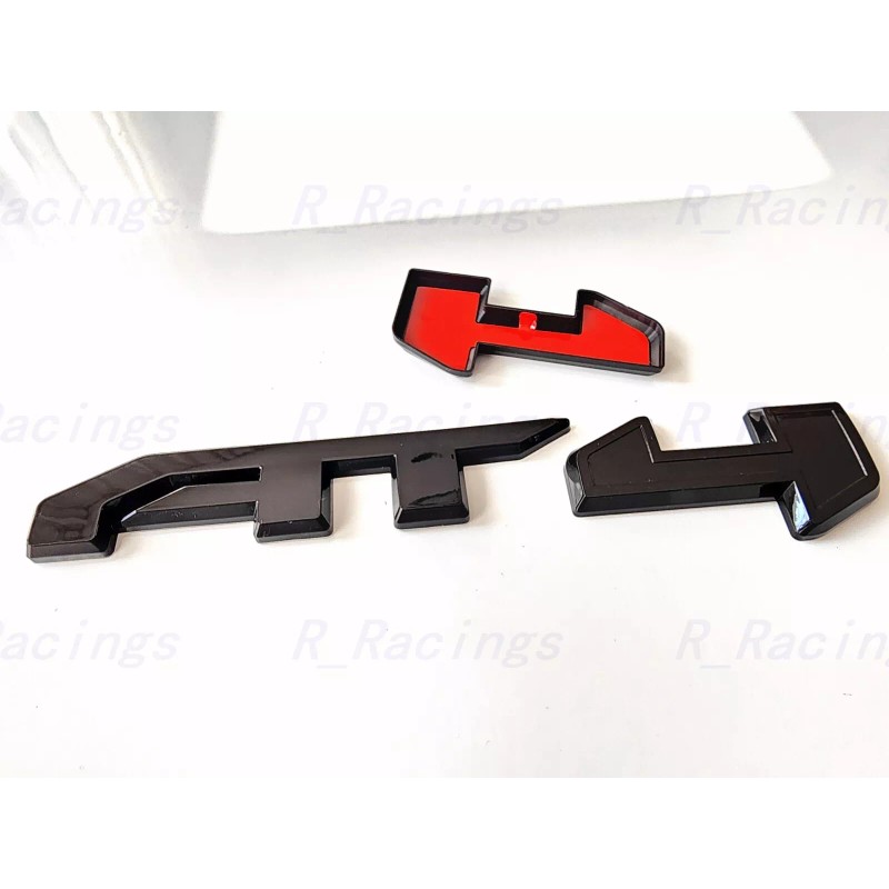 Auto Front Grill Gloss Black AT4 OVERLAY Emblem 2023+ Sierra