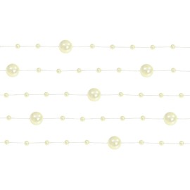 Pearl Garland 5 Pieces 1.3 m Cream Table Decoration Wedding Christmas