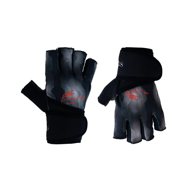 Cabras Guantes para Gym AST Corto En Piel Wfl-731 Gris