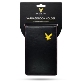 Lyle & Scott Unisex Golf Yardage Book Holder, Black