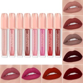[hzp] Set De 8 Brillos Labiales Antiadherentes .