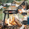 Campfires Tripod Stand Stable Fire Tripod Cast Iron Open Camping