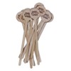 6" Wooden Cocktail/Drink Stirrers with Thanksgiving Print"Gobble Til You Wobble"