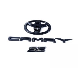 Toyota NEW 3PS 2018-2024 TOYOTA CAMRY SE Gloss Black EMBLEM OVERLAY KIT  PT948-03191-02