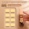 FloralGrace Pack of 4 Capybara Retractable Erasers, Capybara Eraser with