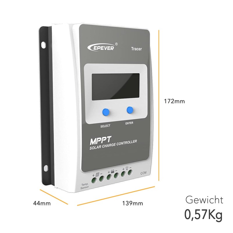 Epever Tracer-AN MPPT Charge Controller Solar Charge Controller 12V/24V Auto