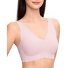 Ubras Deep V Seamless Bras for Women Scalloped Wireless Bralette