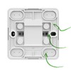 ELEKTRO-PLAST BERG Surface-Mounted Double Switch Double Switch Silver Compact
